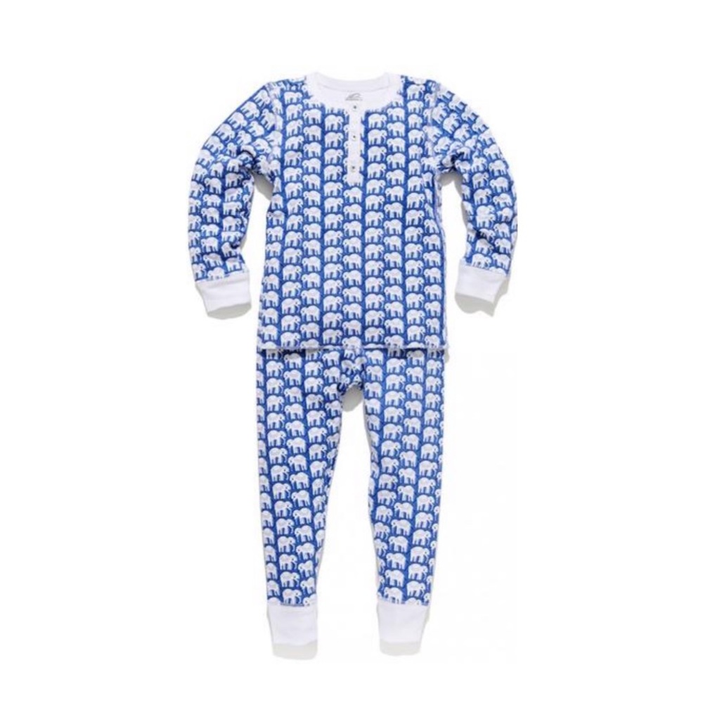 Roberta Roller Rabbit Blue and White Kids Pajama Set